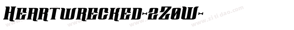 Heartwrecked-2Z0W字体转换