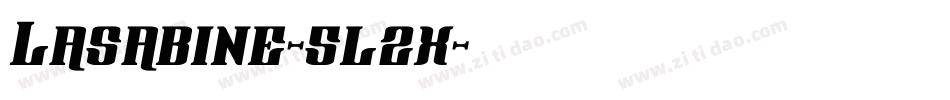 Lasabine-5l2x字体转换