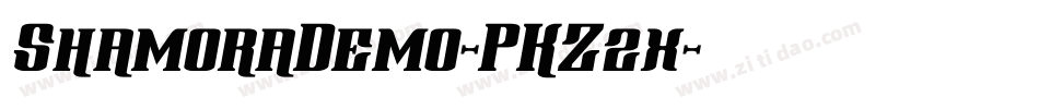 ShamoraDemo-PKZ2x字体转换