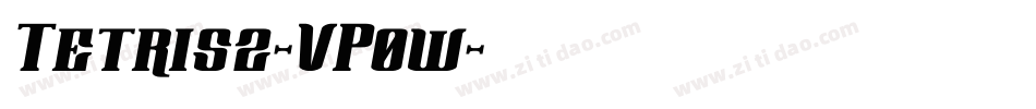 Tetris2-VP0w字体转换 Tetris2-VP0w字体转换