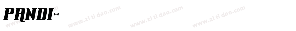 pandi字体转换