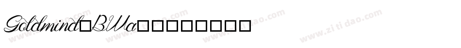 Goldmind-BWa15字体转换