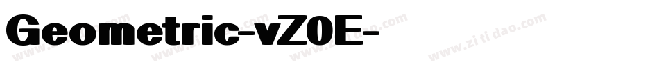 Geometric-vZ0E字体转换