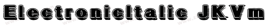 ElectronicItalic-JKVm字体转换