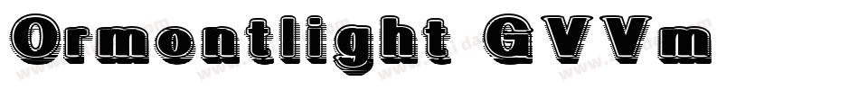 Ormontlight-GVVm字体转换