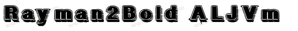 Rayman2Bold-ALJVm字体转换