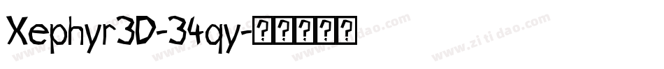 Xephyr3D-34qy字体转换 Xephyr3D-34qy字体转换