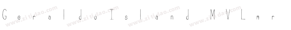 GeraldoIsland-MVLmr字体转换