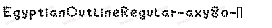 EgyptianOutlineRegular-axy8o字体转换