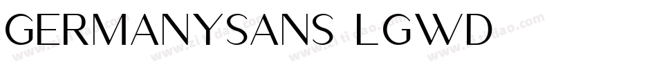 Germanysans-LgWD字体转换