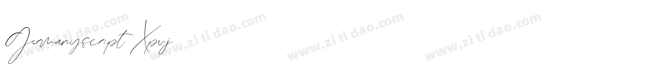 Germanyscript-Xpvj字体转换