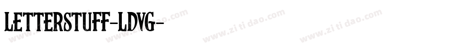 Letterstuff-LDvg字体转换