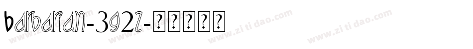 Barbarian-3g2z字体转换