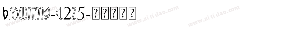 Browning-q2z5字体转换