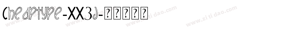Cheaptype-XX3j字体转换