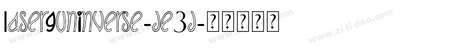 LaserGunInverse-je3j字体转换