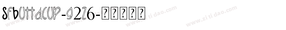 SfButtacup-g2z6字体转换 SfButtacup-g2z6字体转换