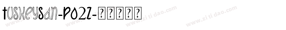 TuskeySan-PO2Z字体转换