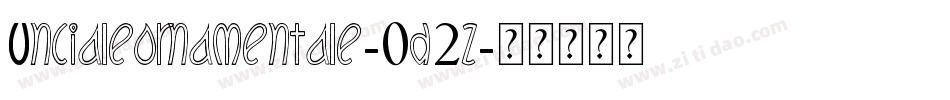 Uncialeornamentale-0d2z字体转换