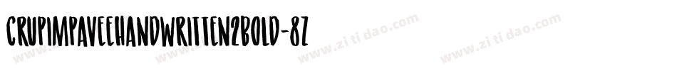 Crupimpaveehandwritten2bold-8z9g字体转换