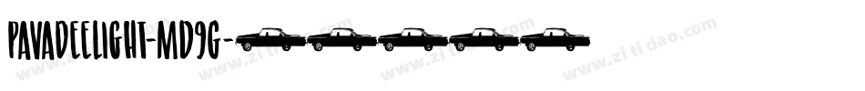 PavadeeLight-mD9G字体转换