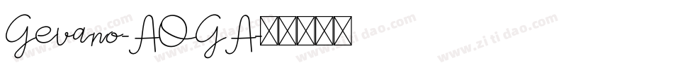 Gevano-AOGA字体转换
