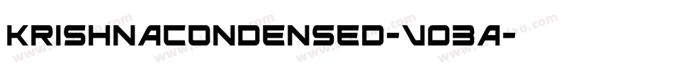 KrishnaCondensed-v03A字体转换