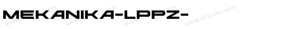 Mekanika-lPpZ字体转换