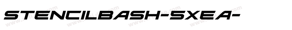 StencilBash-5Xea字体转换