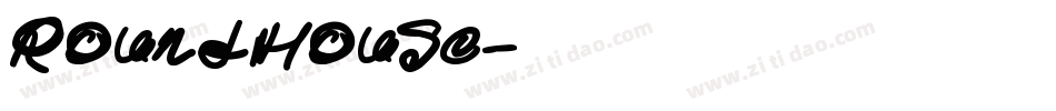 RoundHouse字体转换