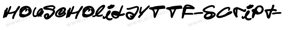 HouseHolidayTTF-Script字体转换