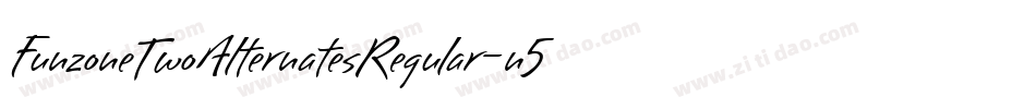 FunzoneTwoAlternatesRegular-n5GR字体转换