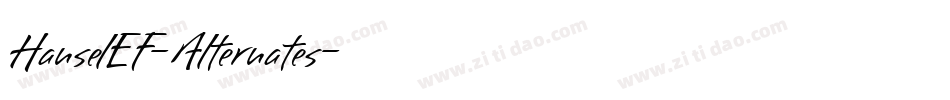 HanselEF-Alternates字体转换