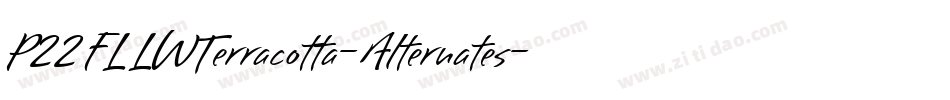 P22FLLWTerracotta-Alternates字体转换