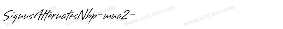 SignusAlternatesNbp-mna2字体转换 SignusAlternatesNbp-mna2字体转换