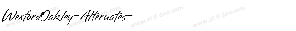 WexfordOakley-Alternates字体转换
