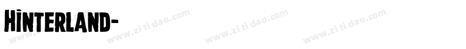 Hinterland字体转换