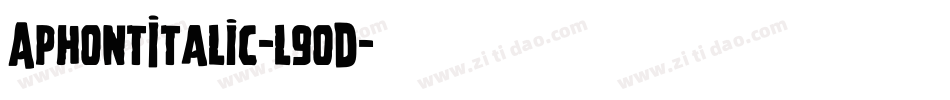 AphontItalic-l9oD字体转换