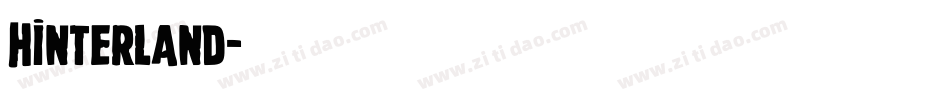 Hinterland字体转换