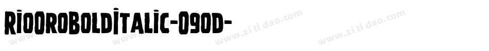 RioOroBoldItalic-O9od字体转换
