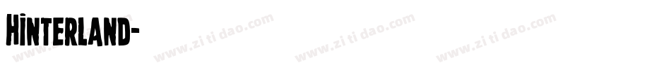 Hinterland字体转换