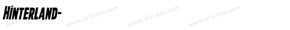 Hinterland字体转换