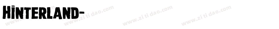 Hinterland字体转换