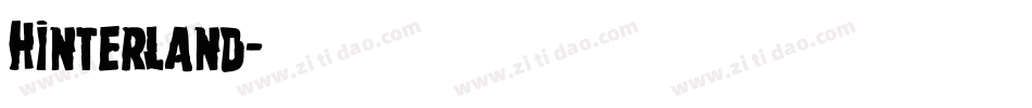 Hinterland字体转换