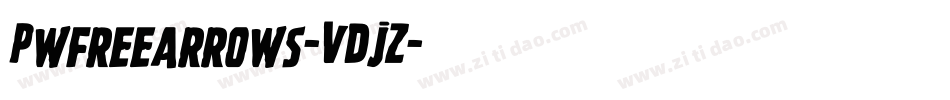 Pwfreearrows-VDjZ字体转换