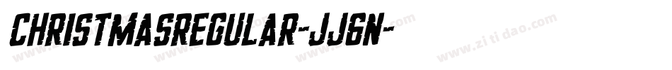 ChristmasRegular-JJ6n字体转换