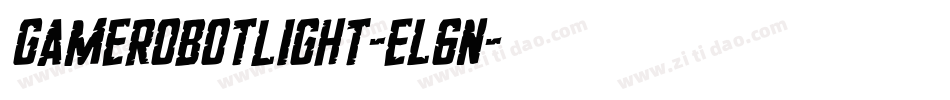 GameRobotLight-el6n字体转换