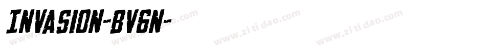 Invasion-BV6n字体转换