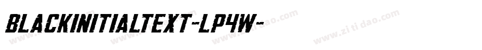 Blackinitialtext-lP4w字体转换