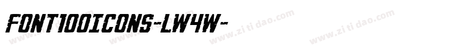 Font100Icons-lw4w字体转换